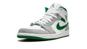 Air Jordan 1 MID SE "Grey / Pine Green / White"