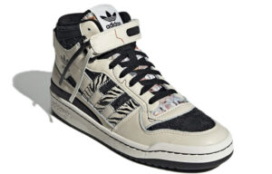 adidas originals Unisex Forum Mid Sneakers Creamy 'White Black' GX3957