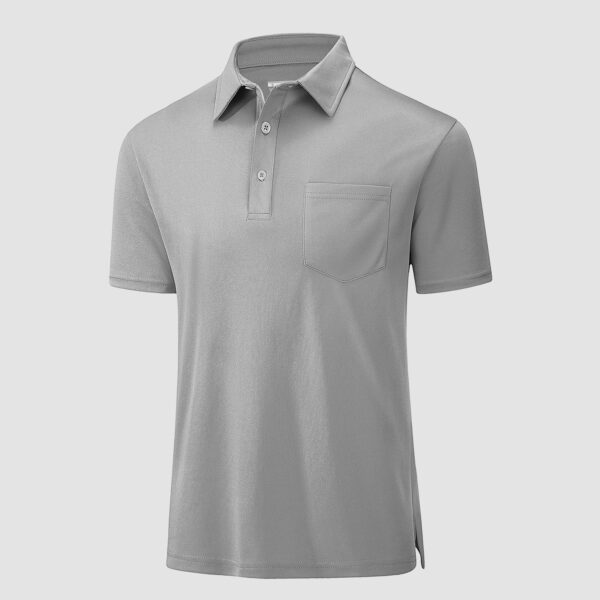 Casual Polo Shirts for Men Short Sleeve with Pocket Golf Shirts Quick Dry