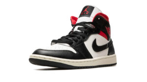 AIR JORDAN 1 MID WMNS "Black / Gym Red / Sail"