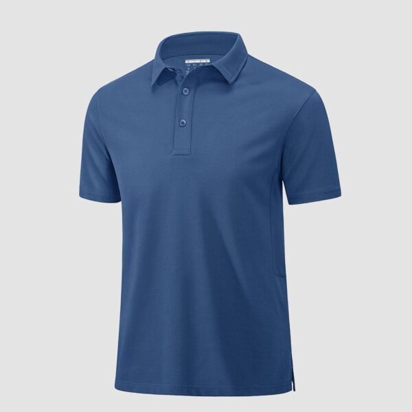 Men's Polo Shirts Short Sleeve Cotton Golf Shirt Casual Collared Shirt Lightweight