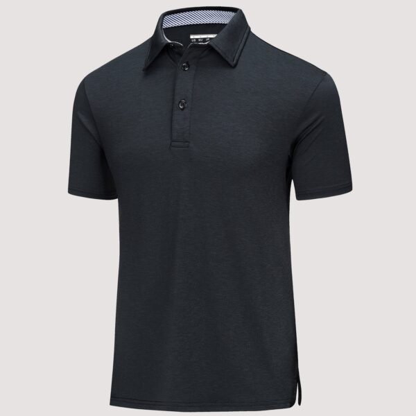 Men's Polo T-Shirt Quick Dry Performance Short Sleeve Golf Shirt