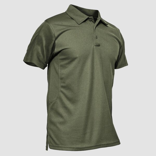 Men's Quick Dry Polo T-shirts Performance Short Sleeve Tactical/Golf/Work/Casual Shirt