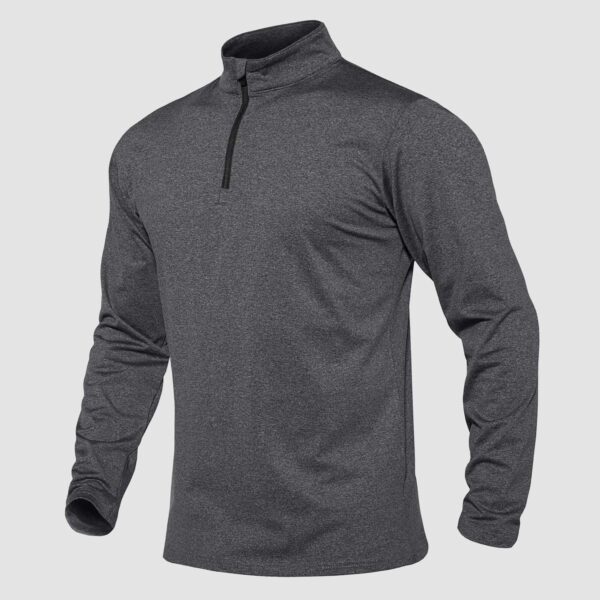 Men's Running Athletic Shirts 1/4 Zip Fleece Pullover Long Sleeve Sweatshirts for Winter