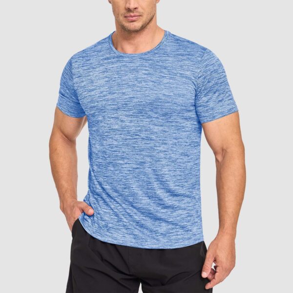 Men's T-Shirts Quick Dry Athletic Shirts Short Sleeve Running Wokout Crew Neck Tee