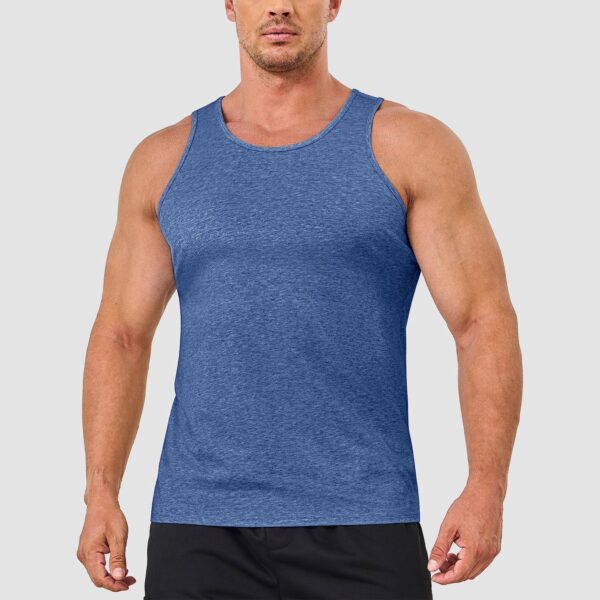 Men's Tank Top Cotton Sleeveless Shirt Lightweight Muscle Tank Tee Shirt