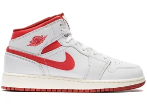 Jordan 1 Mid SE White Dune Red (GS) - photo 1- Jersey4u