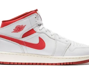 Jordan 1 Mid SE White Dune Red (GS) - photo 1- Jersey4u