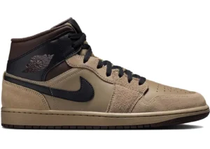 Jordan 1 Mid Khaki Baroque Brown - photo 1- Jersey4u