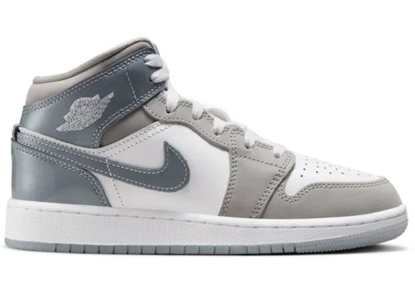 Jordan 1 Mid White Medium Cool Grey (GS) - photo 1- Jersey4u