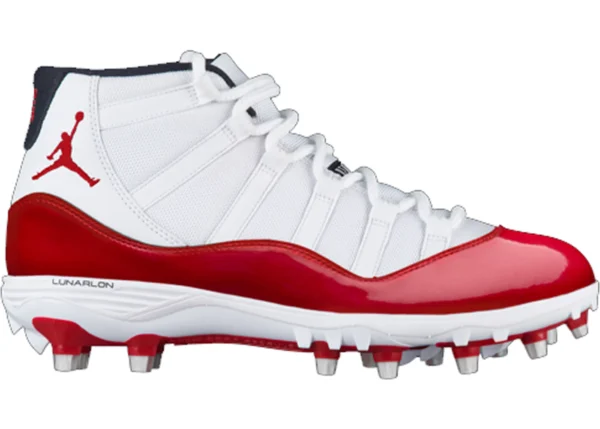 Jordan 11 Retro Cleat White Red - photo 1- Jersey4u