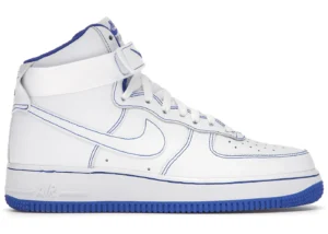 Nike Air Force 1 High White Royal Blue Contrast Stitch - photo 1- Jersey4u