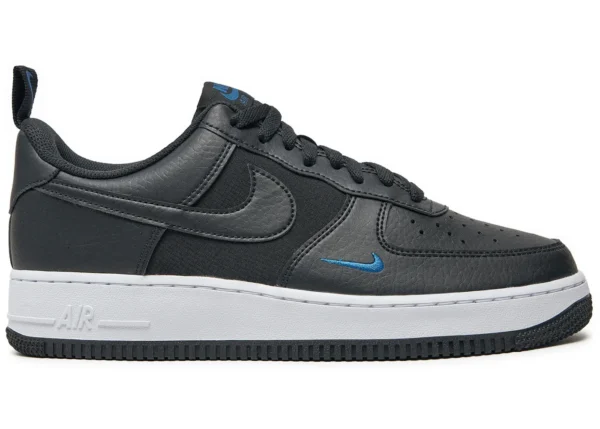 Nike Air Force 1 Low 07 Black Court Blue - photo 1- Jersey4u