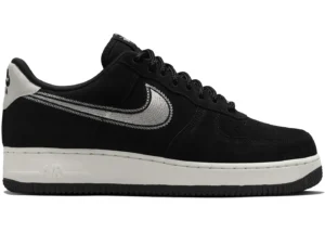 Nike Air Force 1 Low '07 LV8 Black Sail Embroidered Swoosh - photo 1- Jersey4u