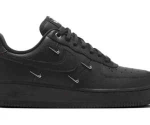 Nike Air Force 1 Low '07 LX Black Silver Mini Swoosh (Women's) - photo 1- Jersey4u