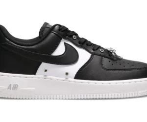 Nike Air Force 1 Low '07 PRM Black White Metallic Silver - photo 1- Jersey4u