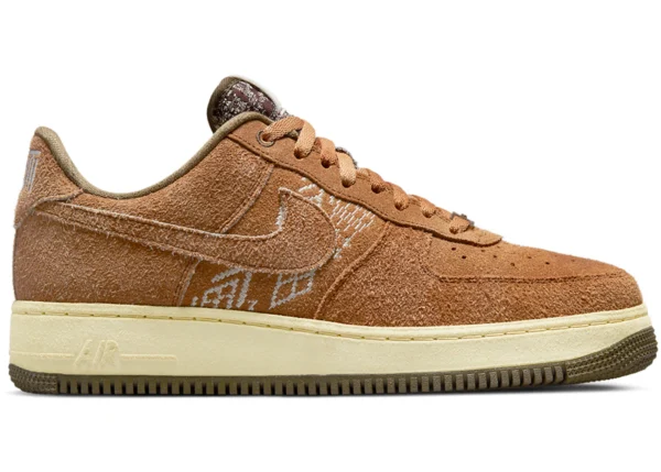 Nike Air Force 1 Low '07 PRM NAI-KE Brown - photo 1- Jersey4u