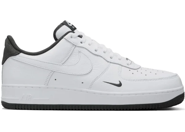 Nike Air Force 1 Low '07 White Anthracite Mini Swoosh - photo 1- Jersey4u