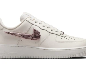 Nike Air Force 1 Low Liquid Metal Swoosh Metallic Rose Gold (Women's) - photo 1- Jersey4u