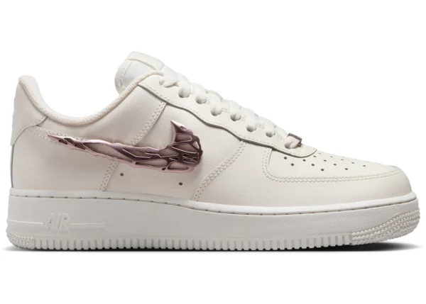 Nike Air Force 1 Low Liquid Metal Swoosh Metallic Rose Gold (Women's) - photo 1- Jersey4u