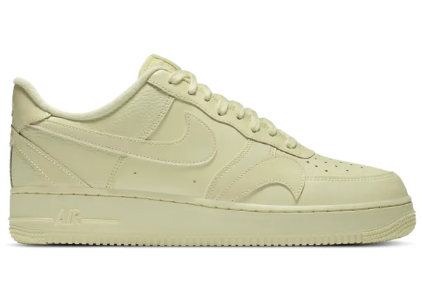 Nike Air Force 1 Low Misplaced Swooshes Pale Yellow - photo 1- Jersey4u