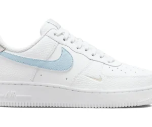 Nike Air Force 1 Low White Light Armory Blue Mini Swoosh (Women's) - photo 1- Jersey4u