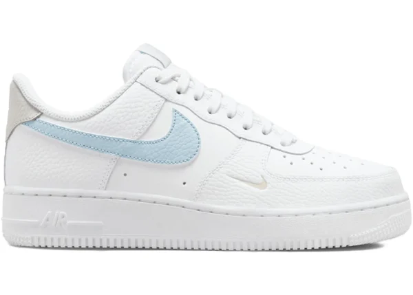 Nike Air Force 1 Low White Light Armory Blue Mini Swoosh (Women's) - photo 1- Jersey4u