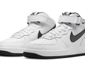 Nike Air Force 1 Mid White Black (2023) - photo 2- Jersey4u