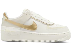 Nike Air Force 1 Shadow Sail Coconut Milk Metallic Gold (Women's) - photo 1- Jersey4u