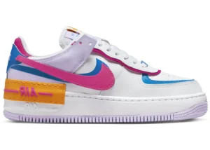 Nike Air Force 1 Shadow White Photo Blue Lilac Bloom Alchemy Pink (Women's) - photo 1- Jersey4u