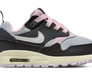 Nike Air Max 1 EasyOn Black Anthracite Pink Foam Summit White (TD) - photo 1- Jersey4u