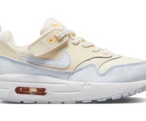 Nike Air Max 1 EasyOn Pale Ivory Melon Tint White Football Grey (PS) - photo 1- Jersey4u