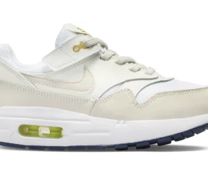 Nike Air Max 1 EasyOn White Bronzine Midnight Navy Light Orewood Brown (PS) - photo 1- Jersey4u