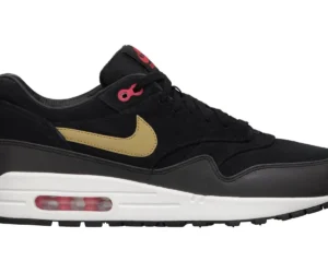 Nike Air Max 1 Gold Hyper Red - photo 1- Jersey4u