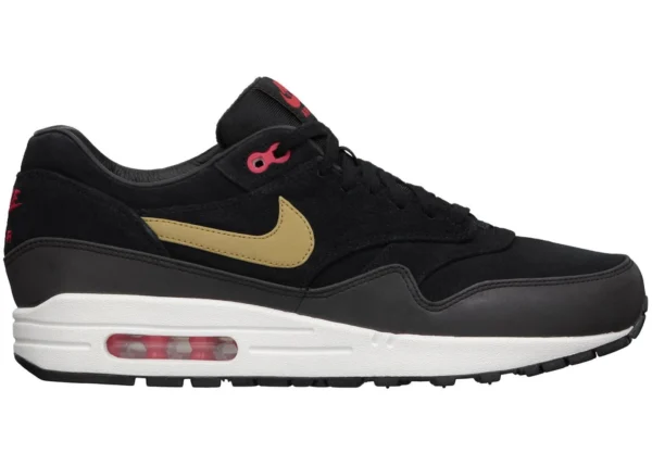 Nike Air Max 1 Gold Hyper Red - photo 1- Jersey4u