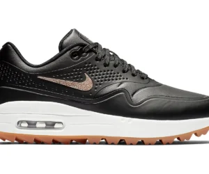 Nike Air Max 1 Golf Black Metallic Red Bronze Gum (Women's) - photo 1- Jersey4u