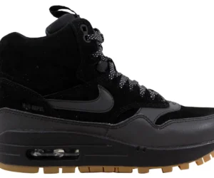 Nike Air Max 1 Mid Sneakerboot Black/Black-Gum Medium Brown (Women's) - photo 1- Jersey4u