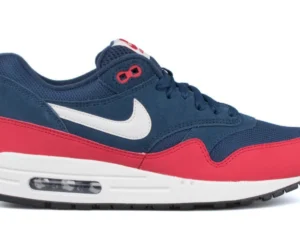 Nike Air Max 1 Midnight Navy Red - photo 1- Jersey4u