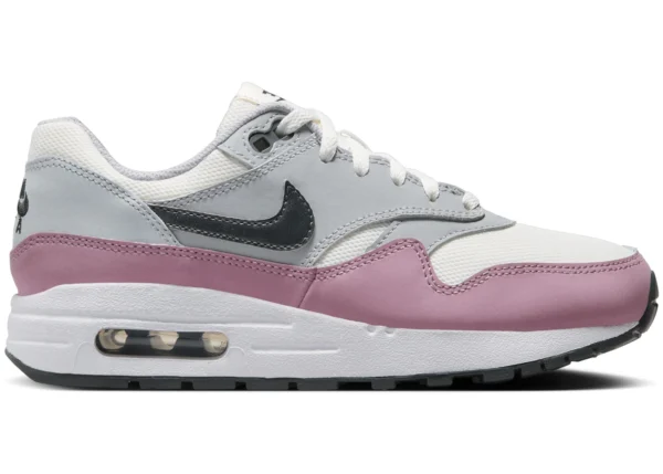 Nike Air Max 1 Summit White Wolf Grey White Dark Smoke Grey (GS) - photo 1- Jersey4u