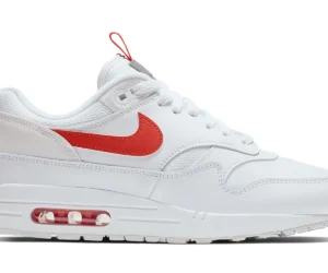 Nike Air Max 1 Tongue Tab White Team Orange - photo 1- Jersey4u