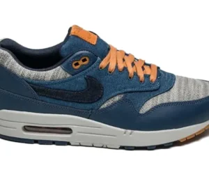 Nike Air Max 1 Twill Midnight Navy Grey - photo 1- Jersey4u