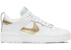 Nike Dunk Low Disrupt White Metallic Gold (Women's) - photo 1- Jersey4u