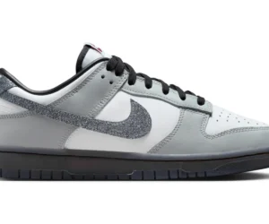 Nike Dunk Low LX Glitter Swoosh White Light Smoke Grey (Women's) - photo 1- Jersey4u