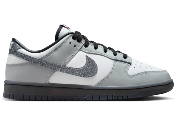 Nike Dunk Low LX Glitter Swoosh White Light Smoke Grey (Women's) - photo 1- Jersey4u