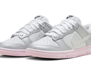 Nike Dunk Low LX Metallic Silver Pink Foam (Women's) - photo 2- Jersey4u