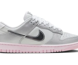 Nike Dunk Low LX Metallic Silver Pink Foam (Women's) - photo 1- Jersey4u