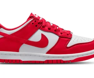 Nike Dunk Low White University Red (GS) - photo 1- Jersey4u