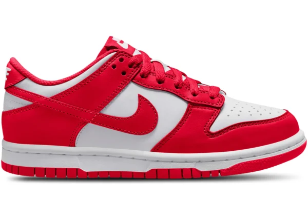 Nike Dunk Low White University Red (GS) - photo 1- Jersey4u