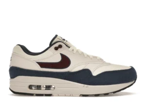 Nike Air Max 1 Coconut Milk Burgundy Crush Navy - photo 1- Jersey4u