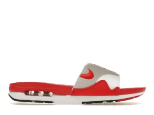 Nike Air Max 1 Slide White University Red - photo 1- Jersey4u